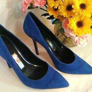 Boutique 9 Royal Blue Suede Heels